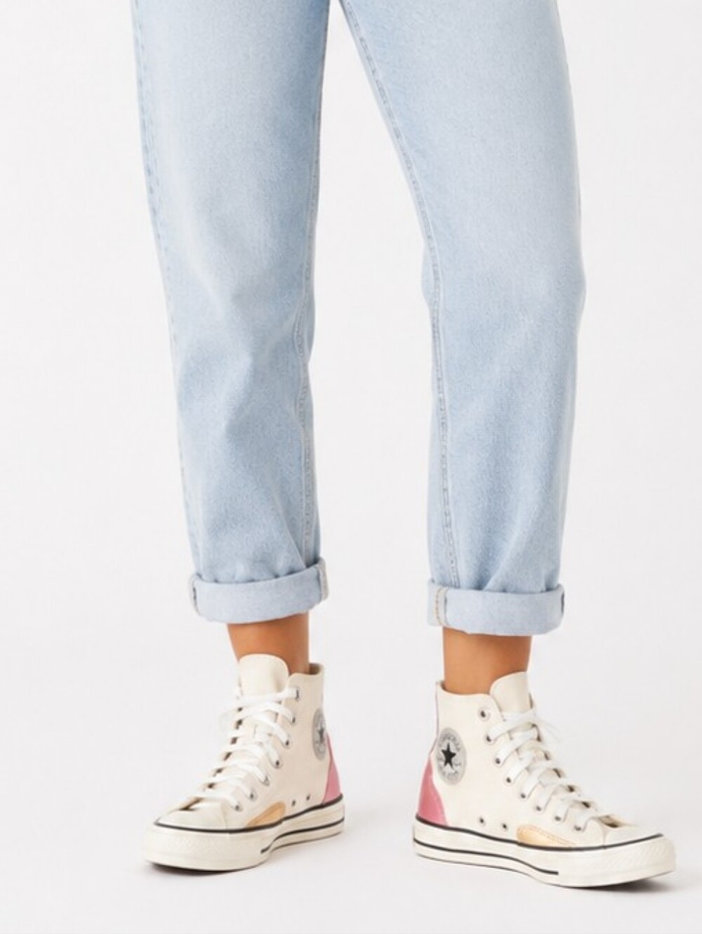 Converse‎ Chuck Taylor All Star Hi Metallic Pink Gold Sneakers Women's 8.5